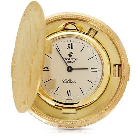 rolex cellini gold coin watch